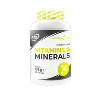 Vitamin & Minerals 90 cps 6PAK Nutrition